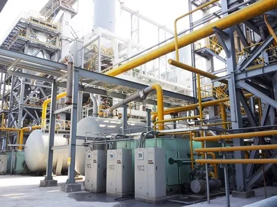 Dry acetylene carbide and carbide slag nitrogen closed-loop conveying system