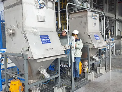 Manual bag dump station for Shanghai DSM